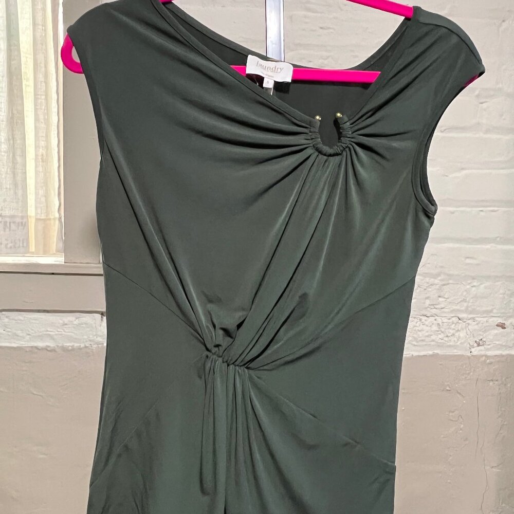 Green Asymmetrical Laundry by Shelli Segal Top